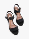 Carvela Sadie 2 Textured Block Heel Sandals, Black