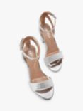 Carvela Kianni Embellished Block Heel Sandals, Silver