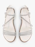 KG Kurt Geiger Reece Embellished Sandals, Silver