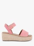 KG Kurt Geiger Pia Suede Espadrille Sandals, Pink