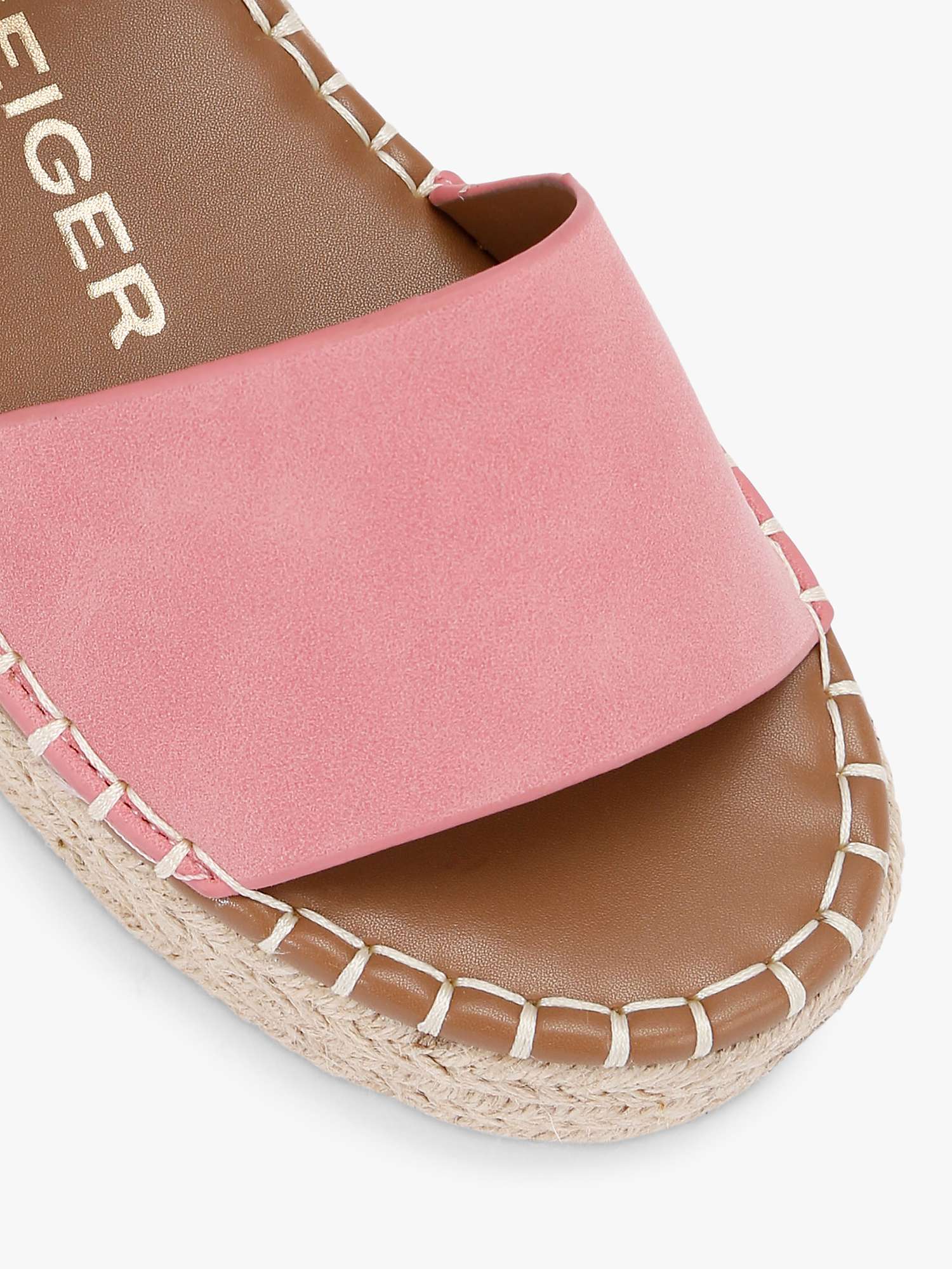 Buy KG Kurt Geiger Pia Suede Espadrille Sandals, Pink Online at johnlewis.com