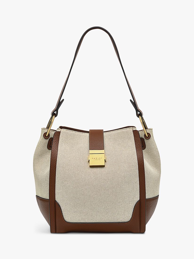 Radley Sloane Street Canvas Medium Shoulder Bag, Tortoise, One Size