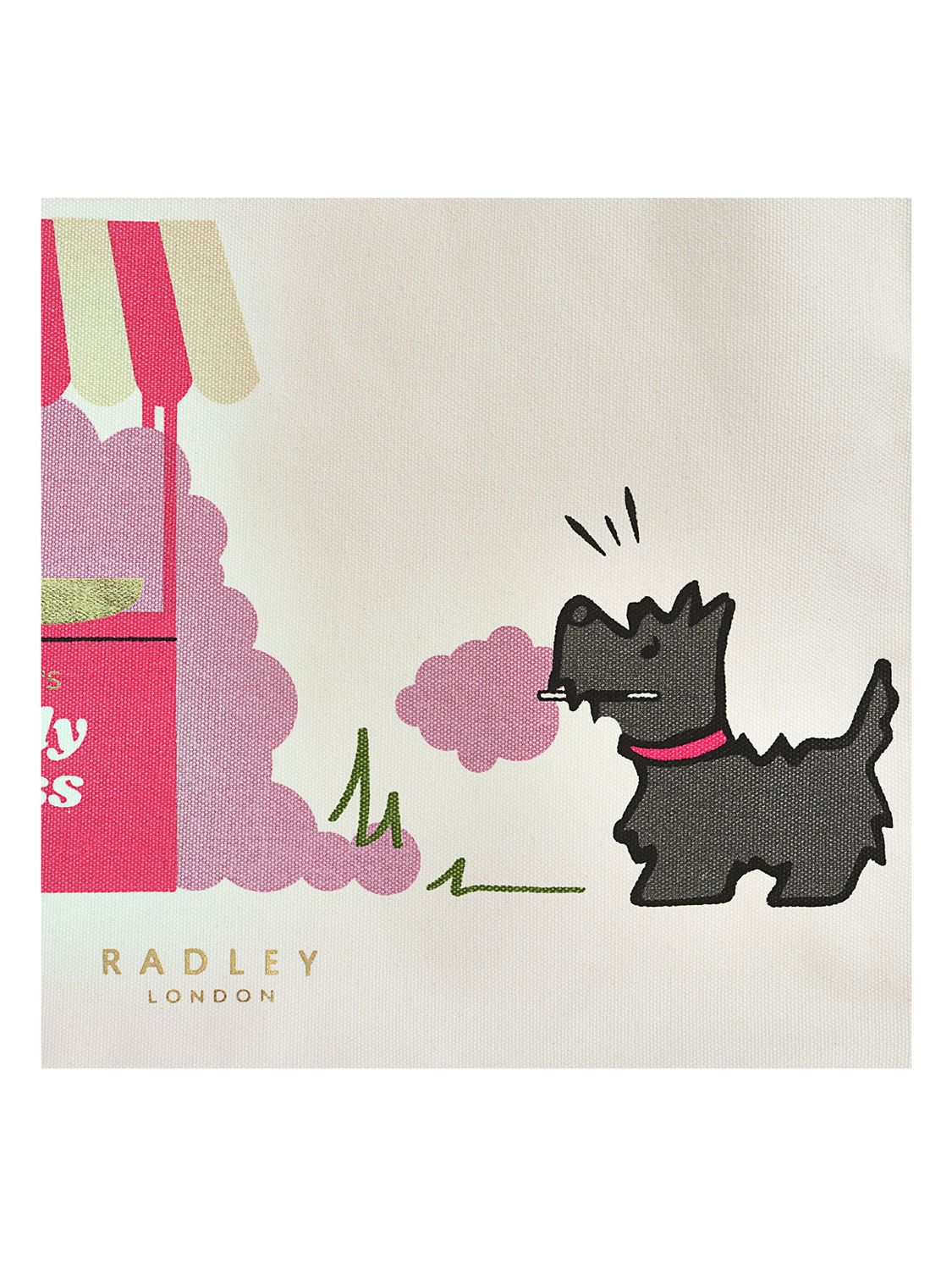 Radley Candy Floss Print Canvas Shopper, Natural/Multi, One Size