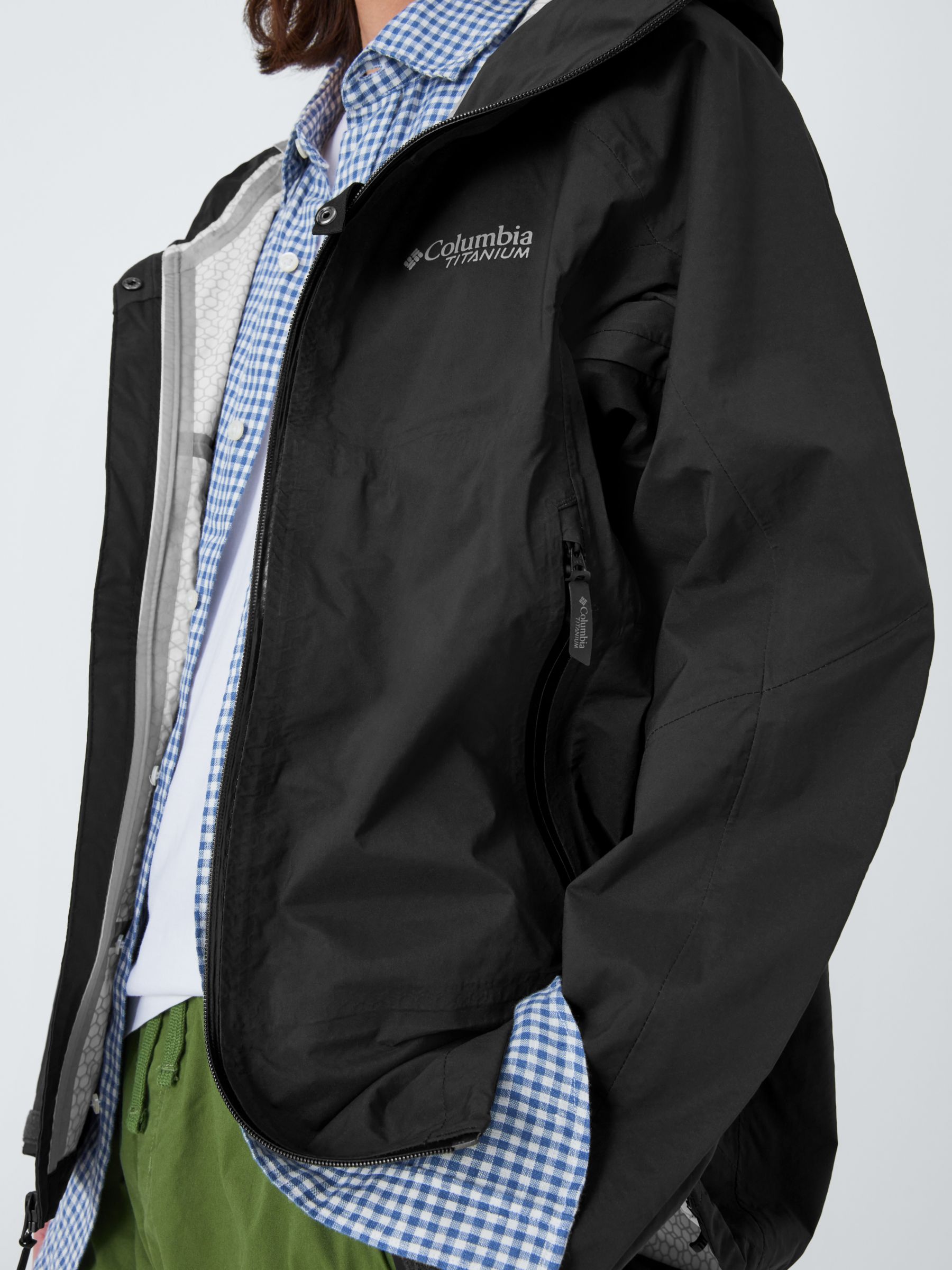 Buy Columbia Mazama Trail Waterproof Shell Jacket, Black Online at johnlewis.com