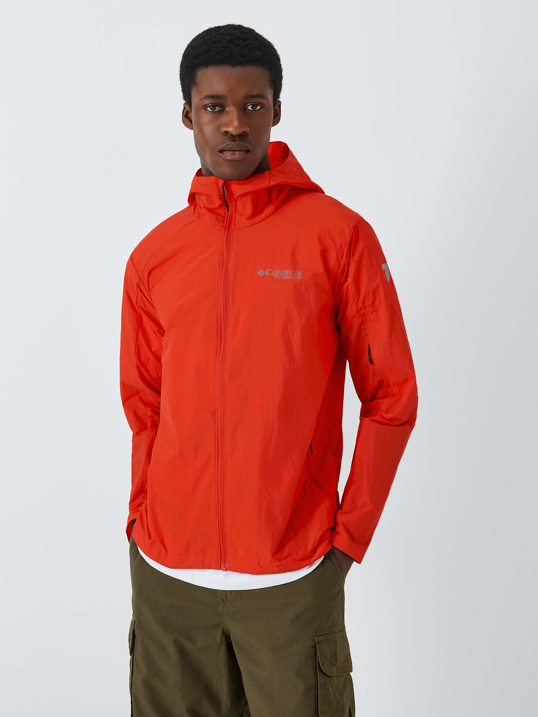 Buy Columbia Men's Loop Trail II Windbreaker Jacket, Orange Online at johnlewis.com