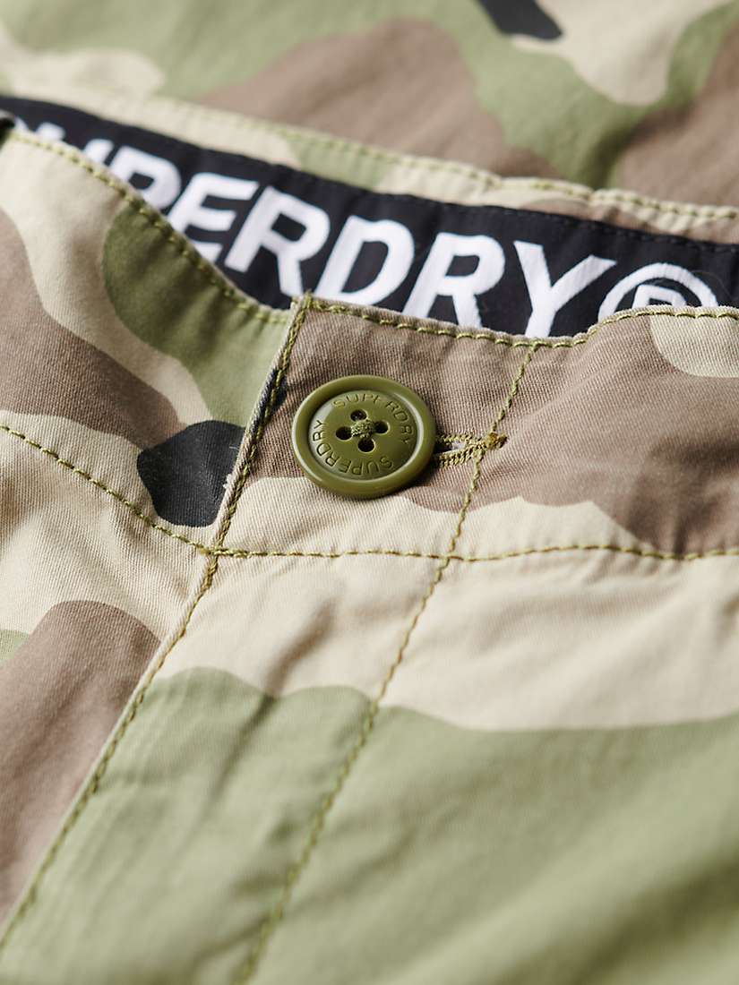 Buy Superdry Low Rise Straight Cargo Trousers, Deep Beige Slub Online at johnlewis.com