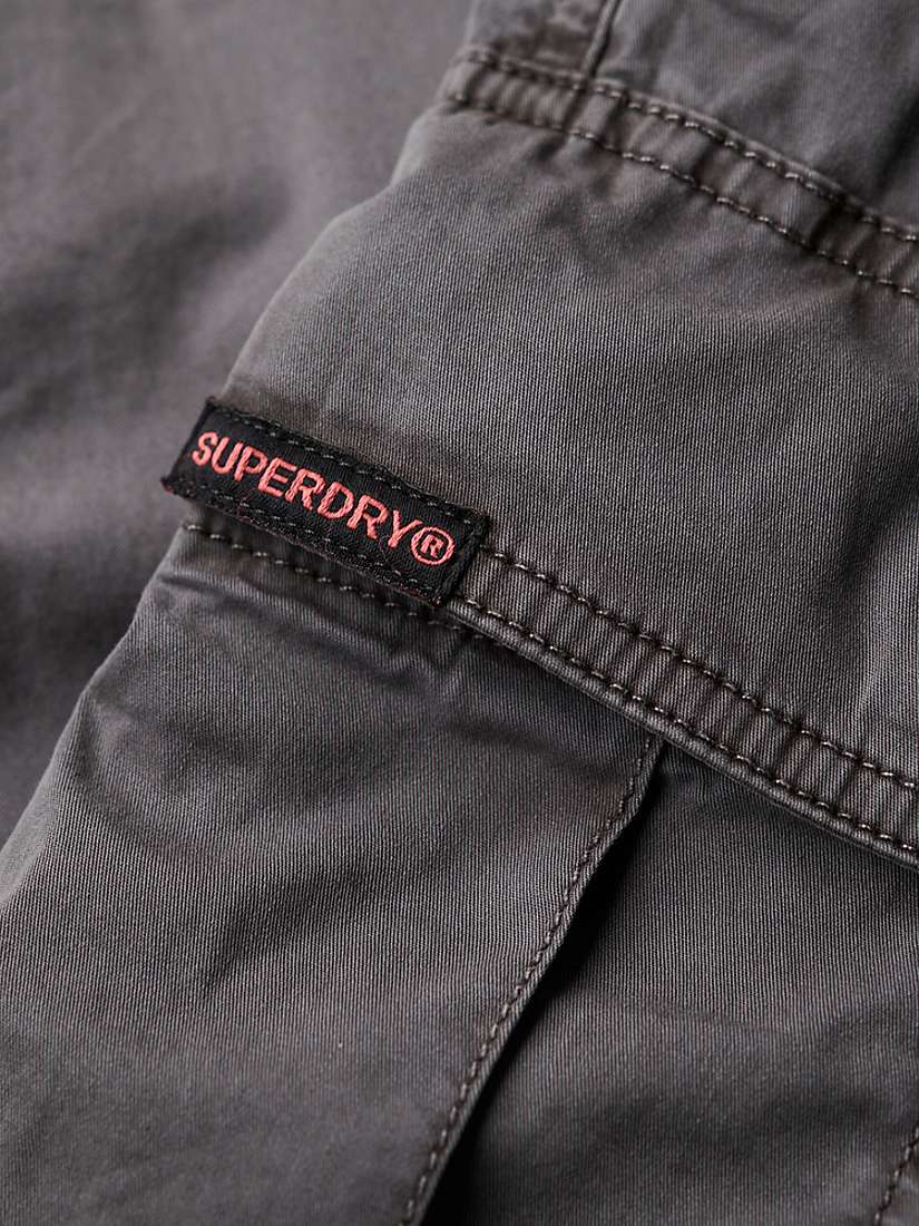 Buy Superdry Low Rise Straight Cargo Pants, Asphalt Grey Online at johnlewis.com
