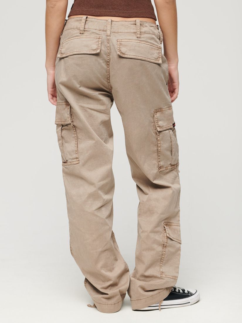 Buy Superdry Low Rise Straight Cargo Trousers Online at johnlewis.com
