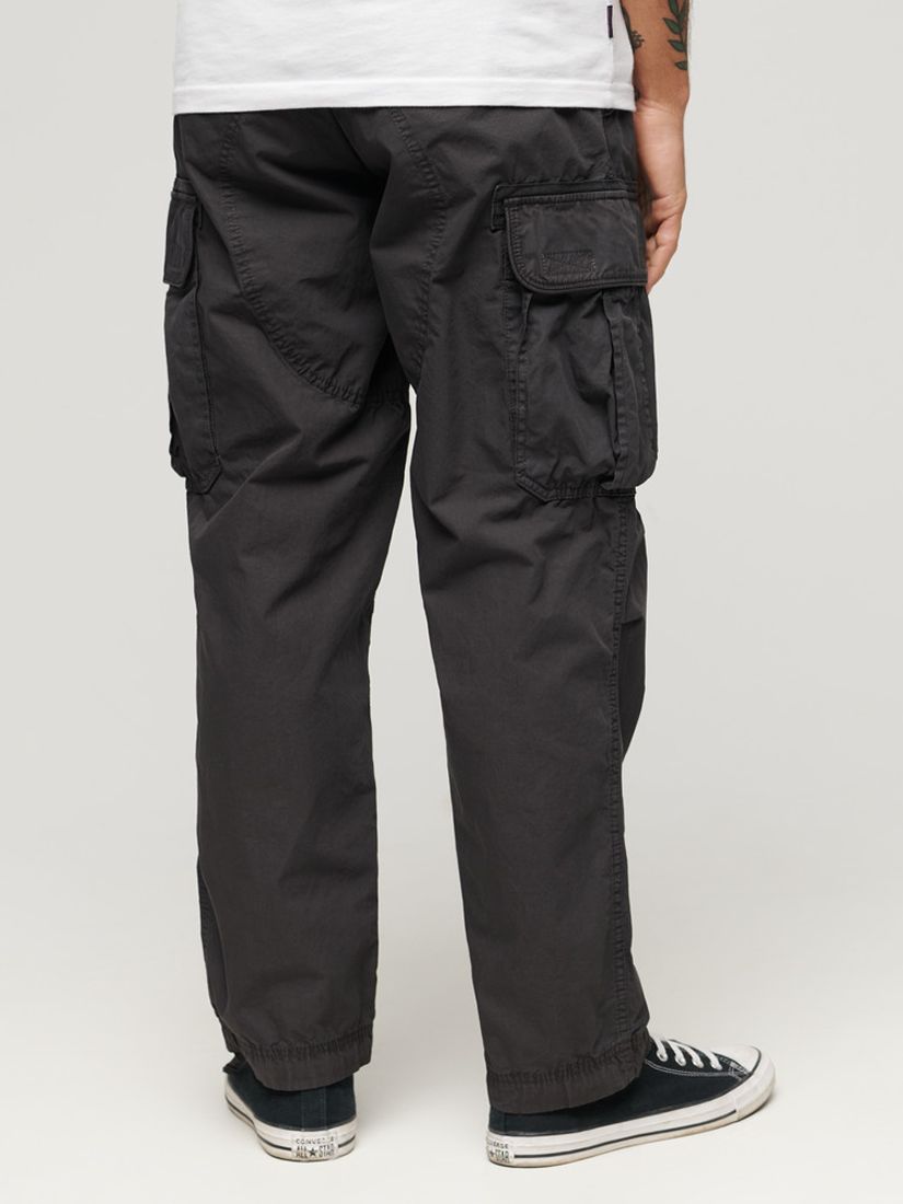 Buy Superdry Baggy Parachute Cargo Trousers, Blackboard Online at johnlewis.com