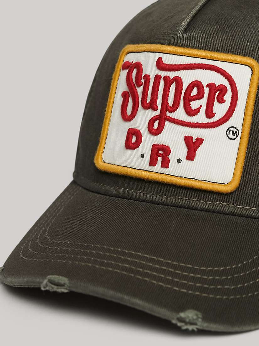 Buy Superdry Graphic Trucker Cap, Vintage Black Online at johnlewis.com