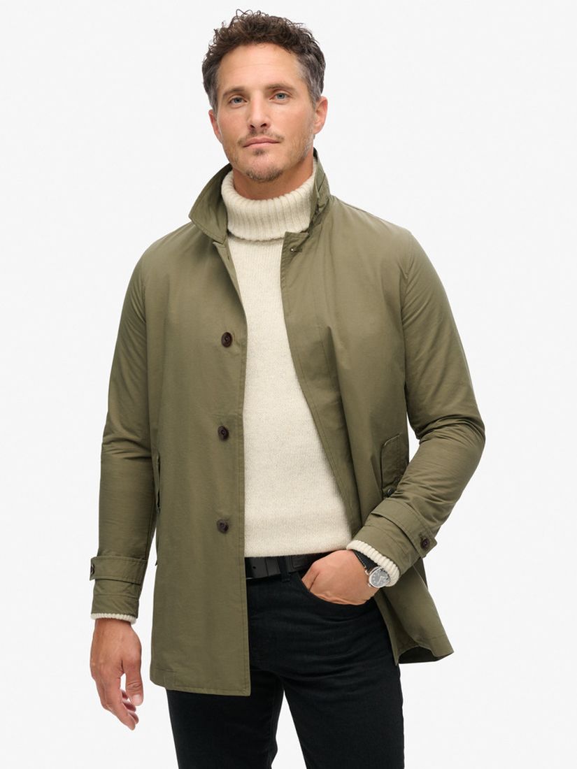 Superdry The Merchant Store Car Coat, Chive Green, XXL