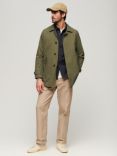 Superdry The Merchant Store Car Coat, Chive Green
