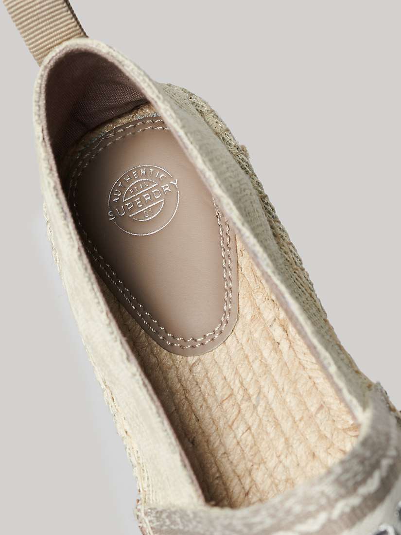 Buy Superdry Canvas Lace Overlay Espadrilles Online at johnlewis.com