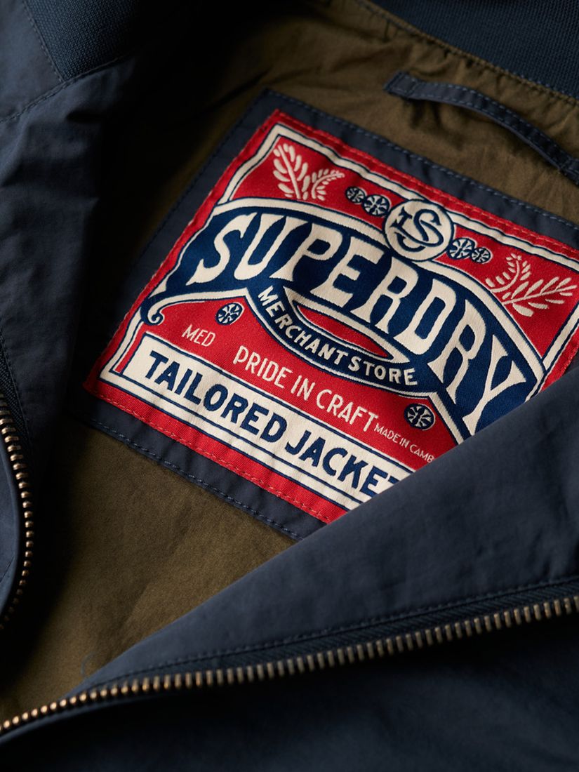 Superdry The Merchant Store Harrington Jacket, Eclipse Navy, XXL