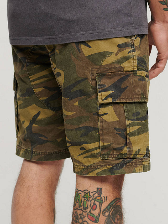 Superdry Heavy Camouflage Print Cargo Shorts, Multi