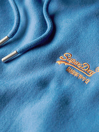 Superdry Essential Overhead Logo Hoodie, Monaco Blue