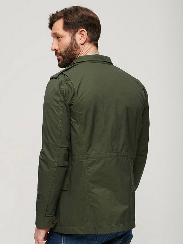 Superdry The Merchant Store Technical Field Jacket, Olive Green