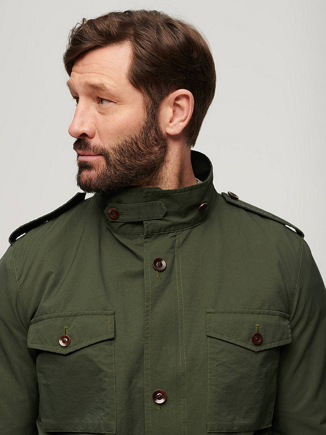 Superdry The Merchant Store Technical Field Jacket, Olive Green