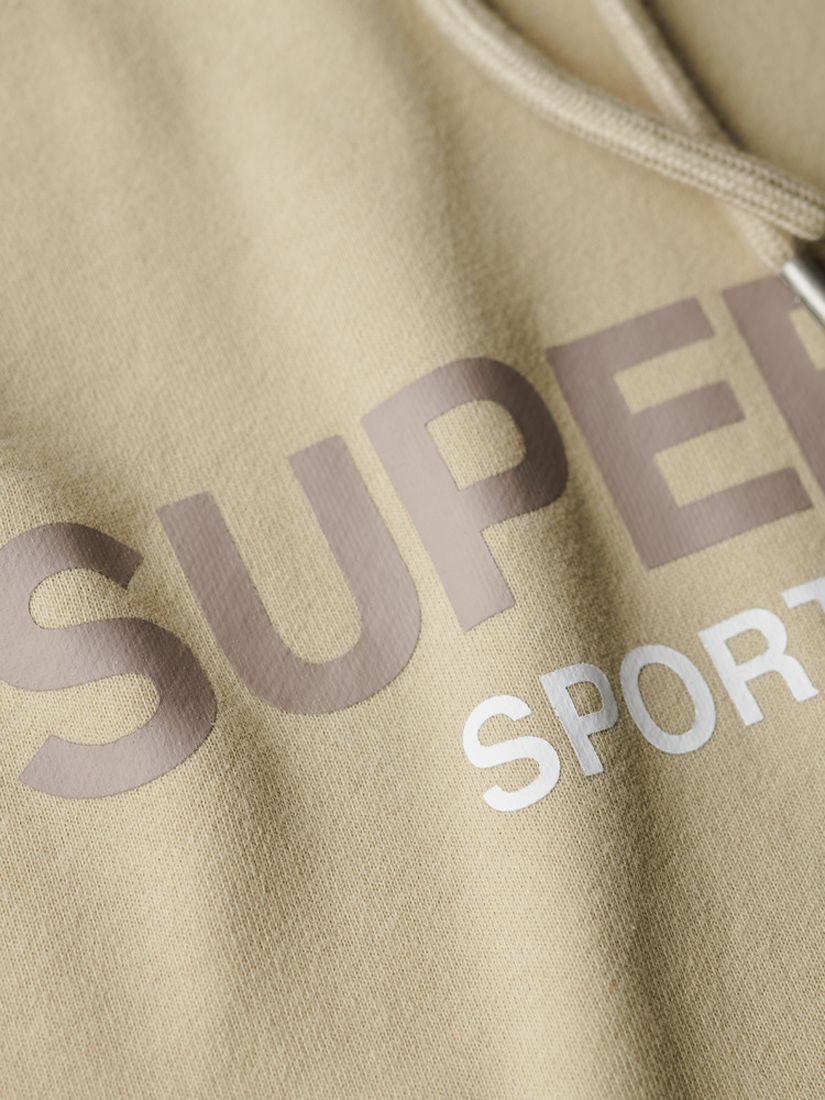 Superdry Sportswear Logo Loose Fit Overhead Hoodie, Pelican Beige, S