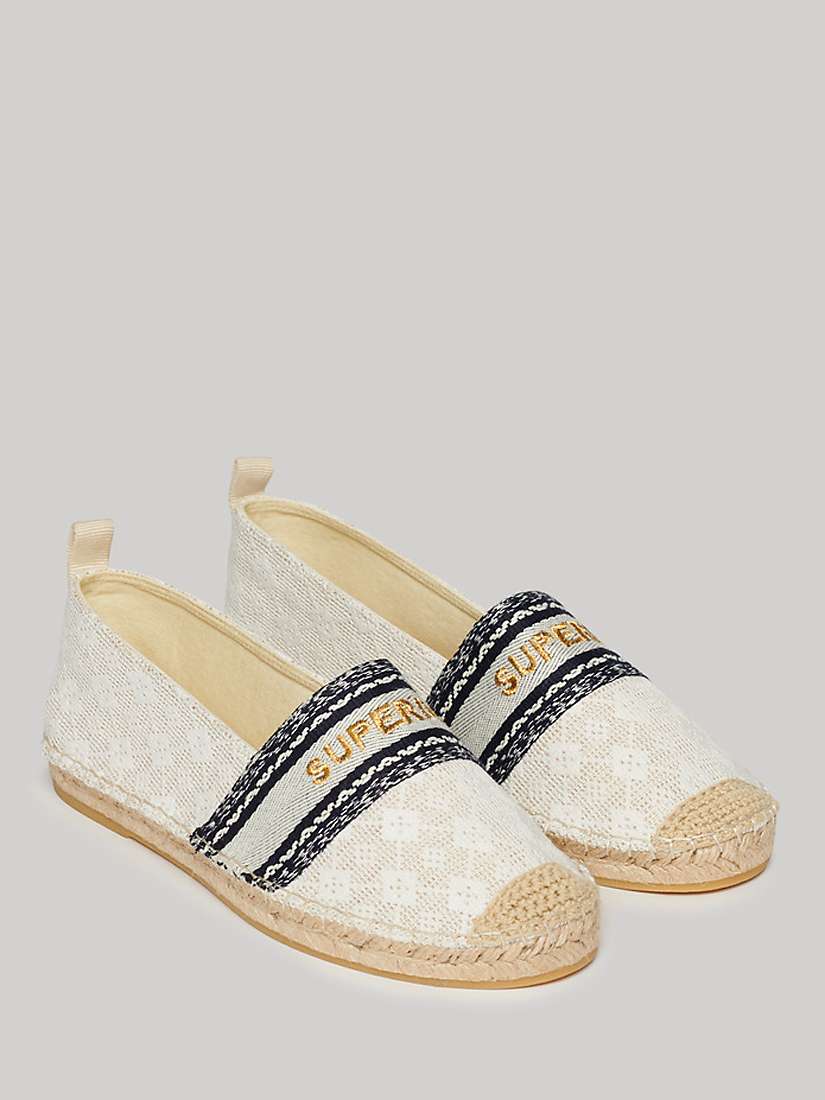 Buy Superdry Canvas Lace Overlay Espadrilles Online at johnlewis.com