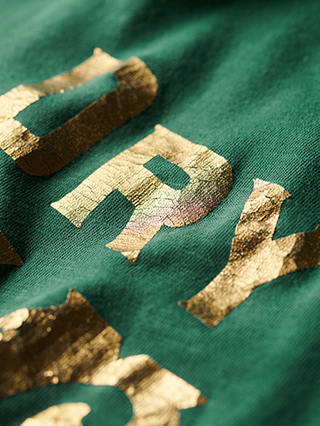Superdry Metallic Workwear Graphic T-Shirt, Pine Green Slub