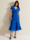 Phase Eight Lola Tiered Midi Dress, Blue