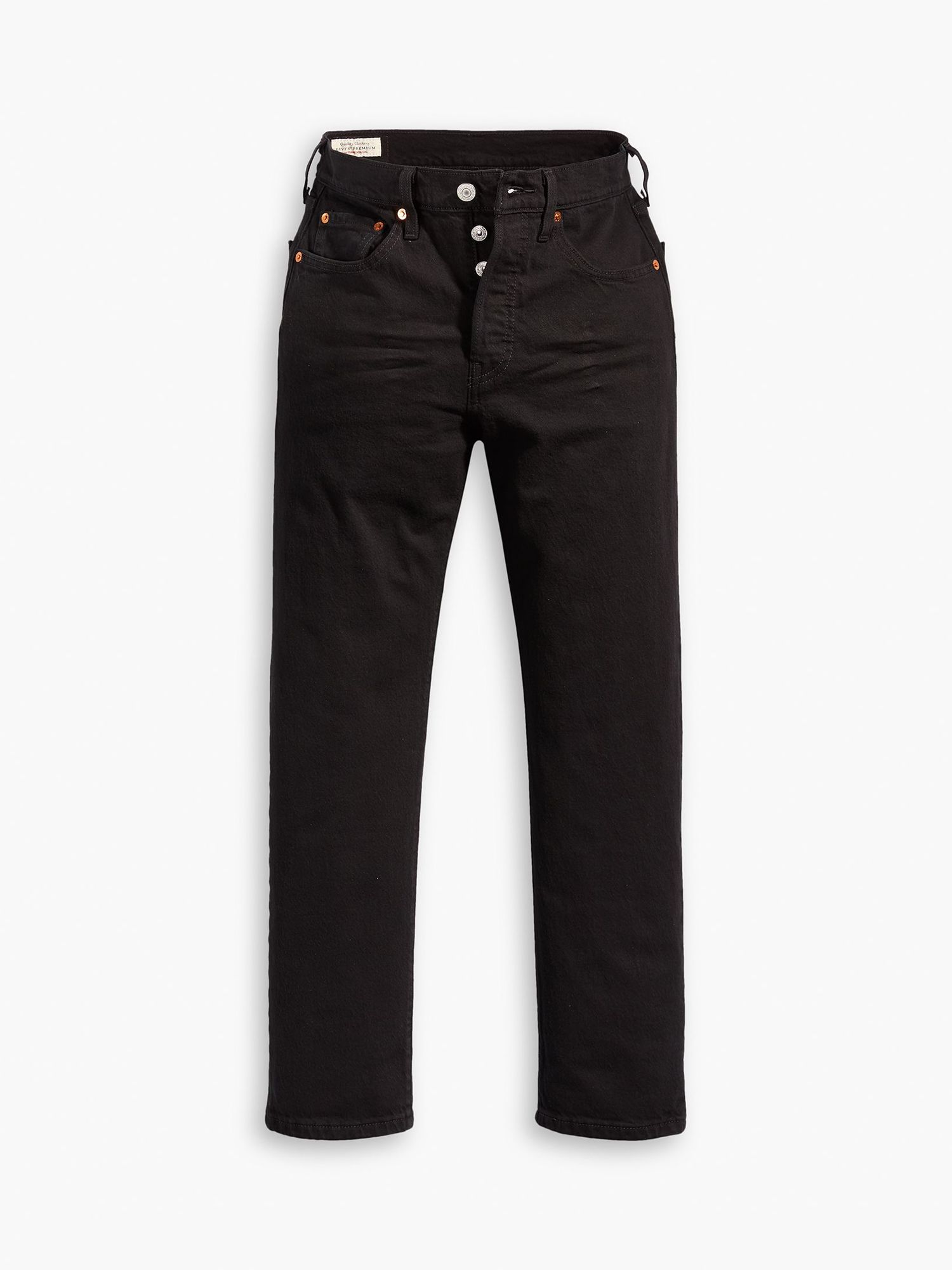 Levi's 501 Cropped Jeans, Black Sprout, W26/L28