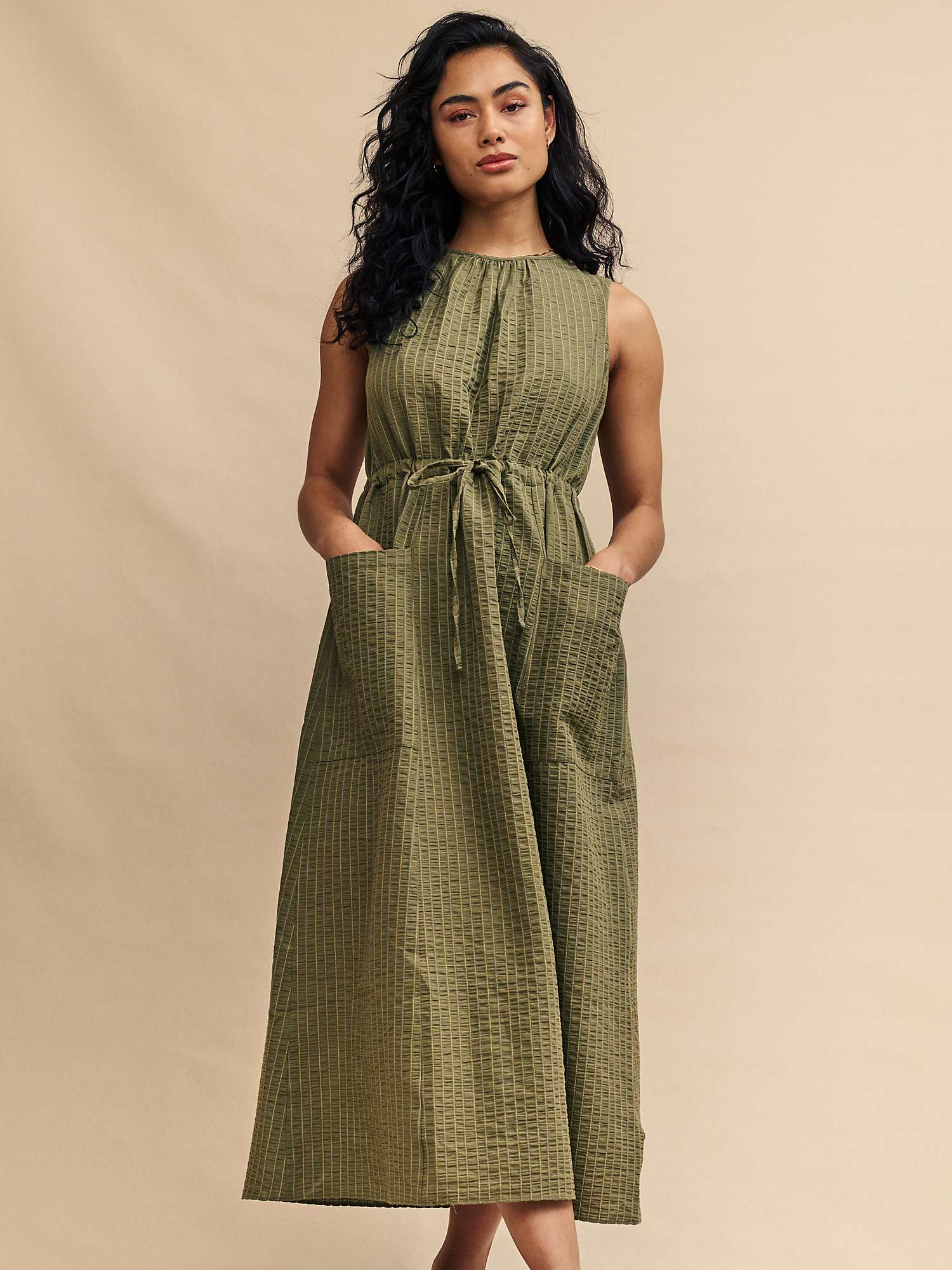 Buy Nobody's Child Vita Midi Dress, Green Online at johnlewis.com