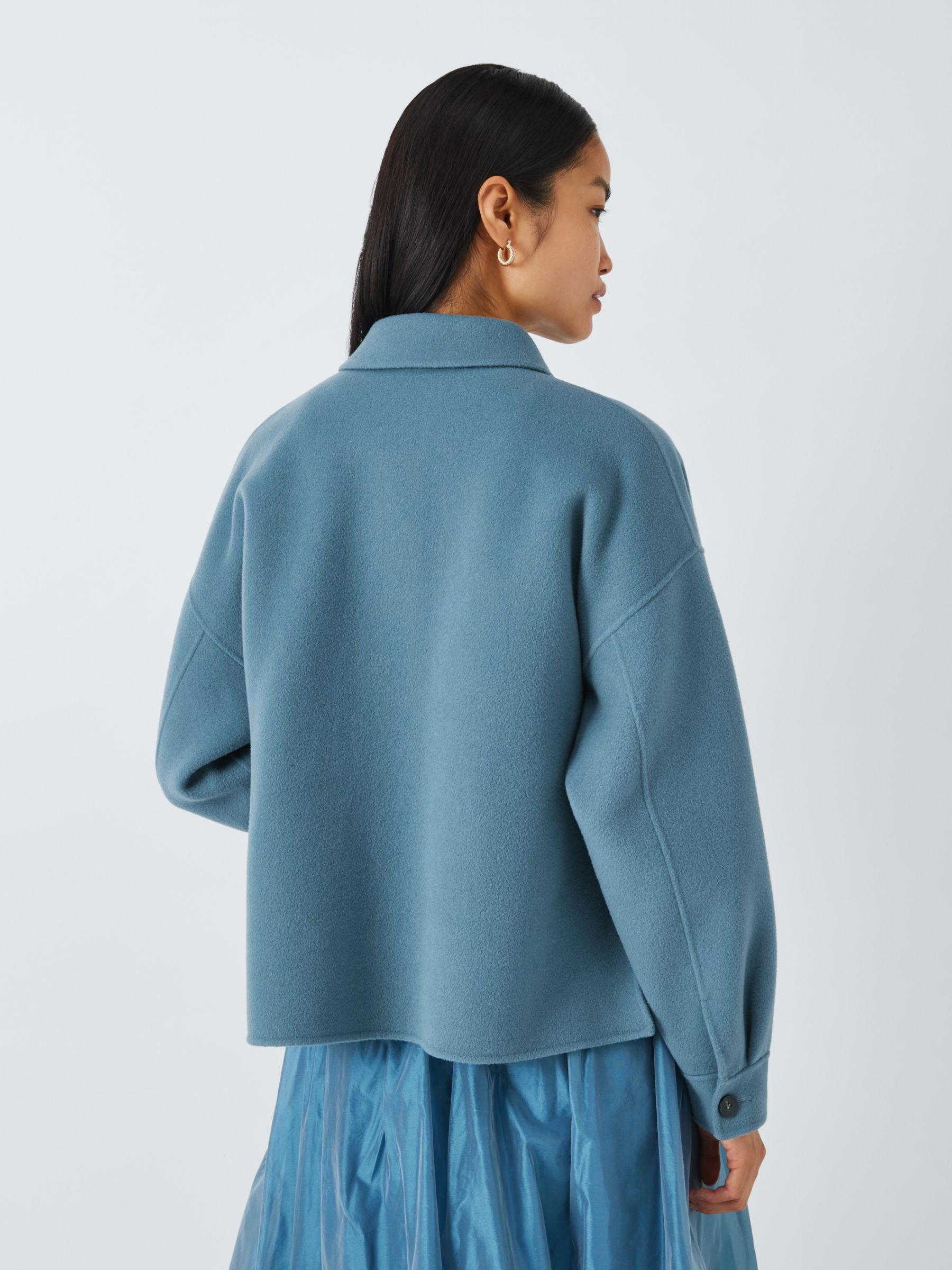 Weekend MaxMara Emiro Wool Coat, Avio, 6