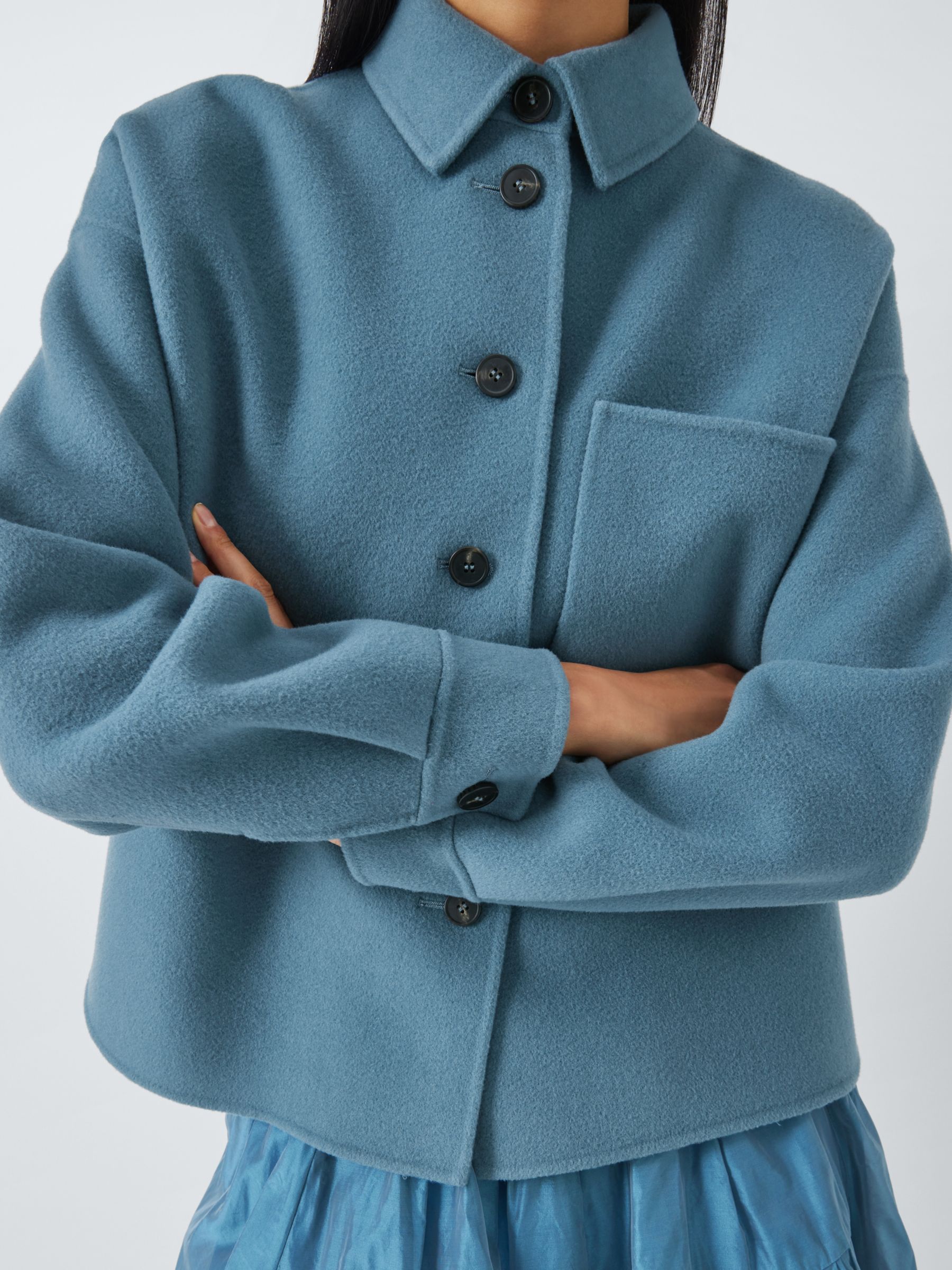 Weekend MaxMara Emiro Wool Coat, Avio, 6