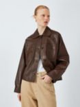 Weekend MaxMara Buono Leather Jacket, Tobacco