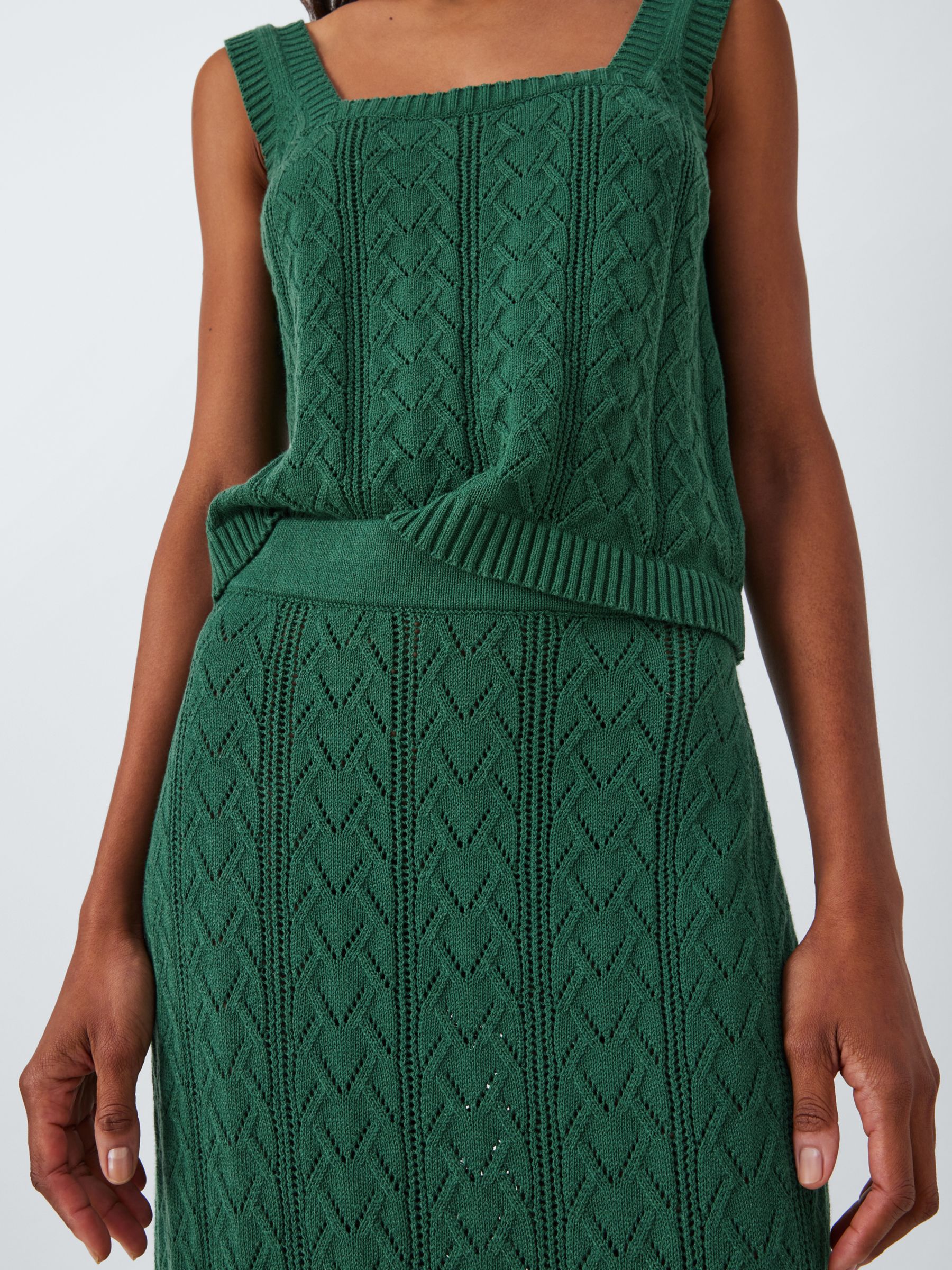 Weekend MaxMara Firmina Knitted Maxi Skirt, Green, S