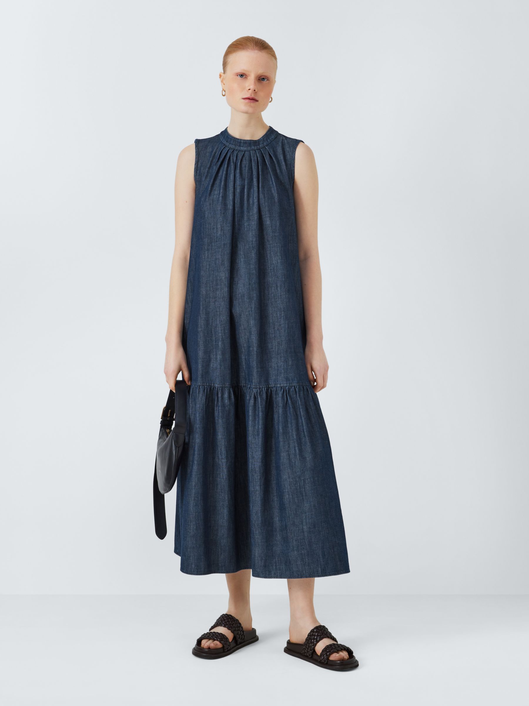 Weekend MaxMara Turchia Midi Dress, Navy, 6