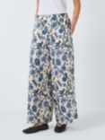 Weekend MaxMara Tortona Floral Print Silk Trousers, Light Blue