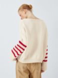 Weekend MaxMara Spider Stripe Jumper, Red/Multi