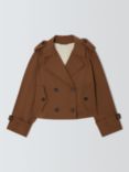 Weekend MaxMara Opossum Short Trench Coat, Tobacco