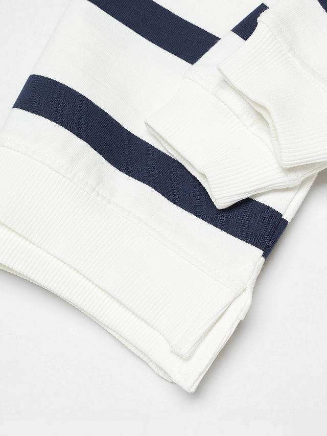 Mango Baby Holiday Stripe Sweatshirt, Navy/White