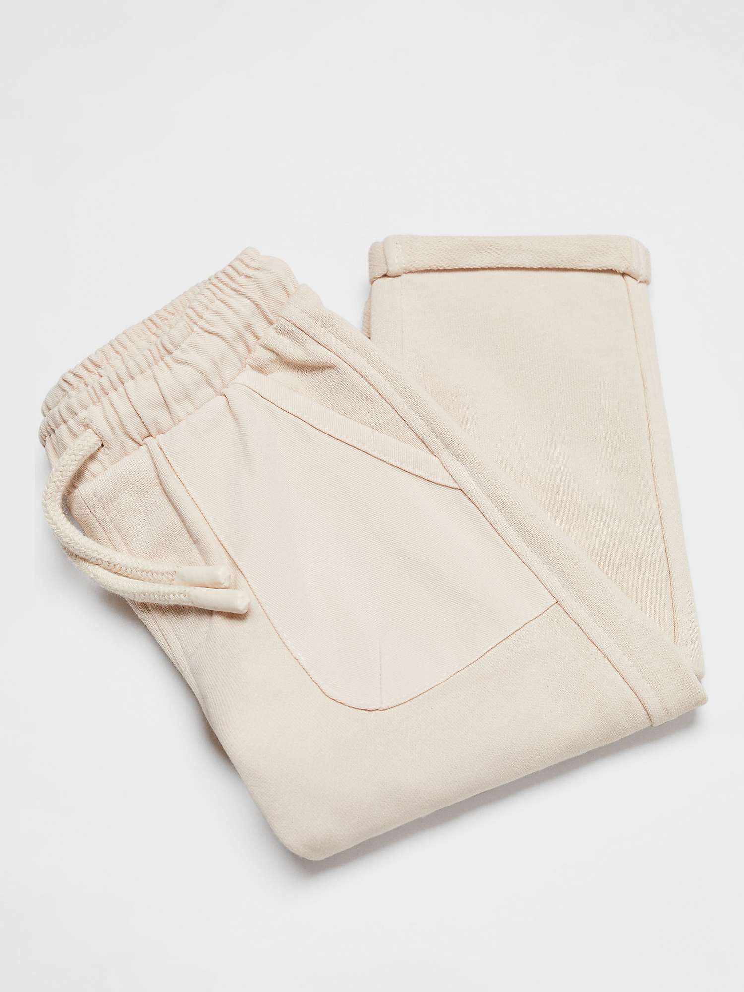 Buy Mango Baby Otis Drawstring Trousers, Light Pastel Brown Online at johnlewis.com