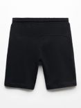Mango Kids' Rubzip Bermuda Shorts, Black