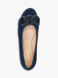 Gabor Sabia Wide Fit Suede Pumps, Dark Blue