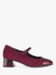 Gabor Suede Piano Toe Cap Courts, Bordeaux