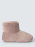 John Lewis Faux Fur Babouche Slipper Boots, Taupe