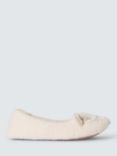 John Lewis Cat Ballerina Slippers, Winter White