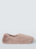 John Lewis Faux Fur Babouche Ballerina Slippers, Taupe