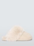 John Lewi Microsuede Fluffy Faux Fur Mule Slippers