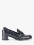 Gabor Dear Wide Fit Heeled Loafers, Black