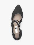 Gabor Gisele Suede Cross Strap Courts, Black