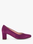 Gabor Wide Fit Helga Suede Courts, Orchid