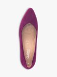 Gabor Wide Fit Helga Suede Courts, Orchid