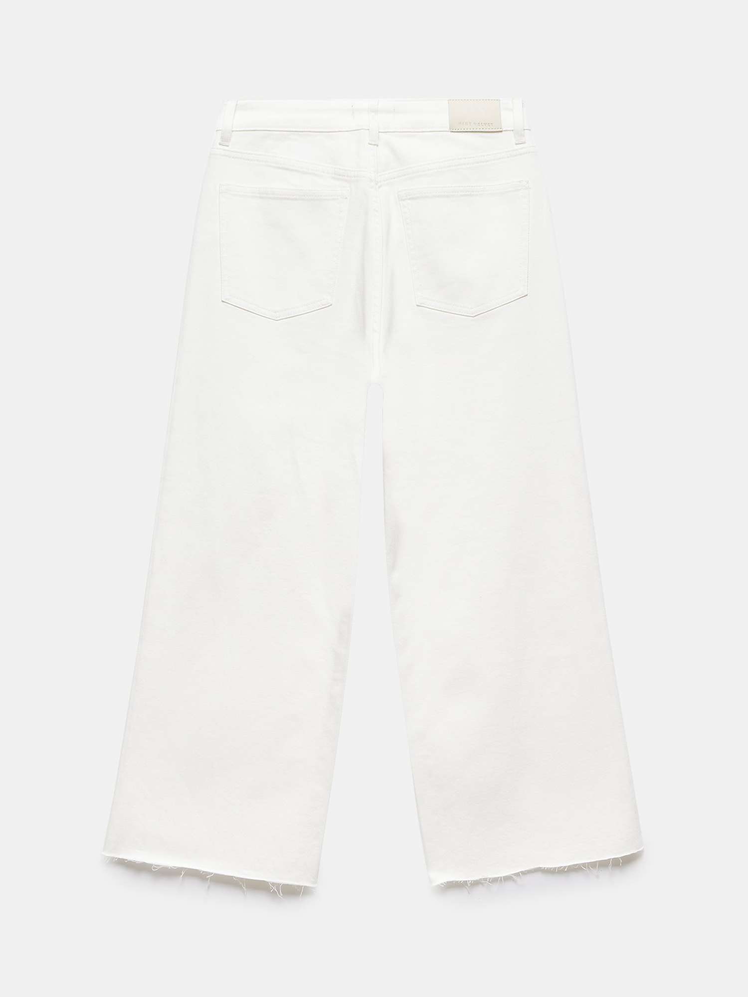 Buy Mint Velvet Cropped Wide Leg Jeans, White Online at johnlewis.com